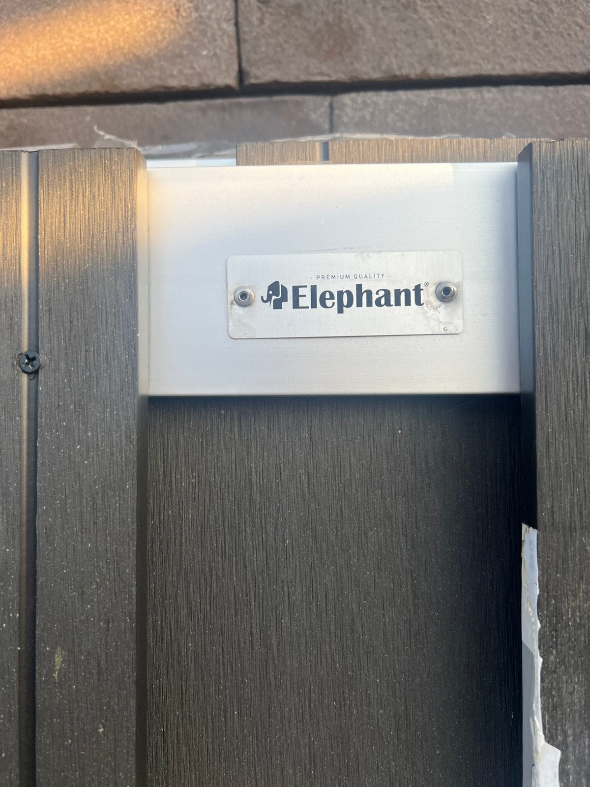 Kunststof lage schuttingdeel merk elephant, Ophalen, Kunststof, Minder dan 3 meter, Nieuw