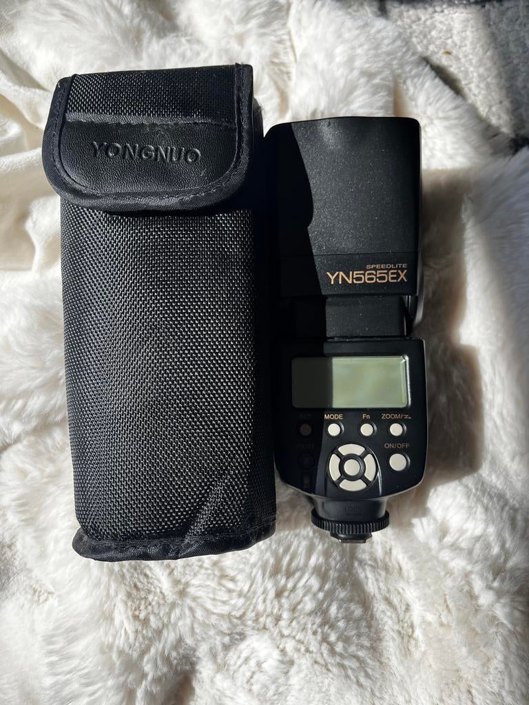 Yongnuo Speedlite YN565EX flitser voor Canon, Ophalen of Verzenden, Zo goed als nieuw, Overige merken, Kantelbaar