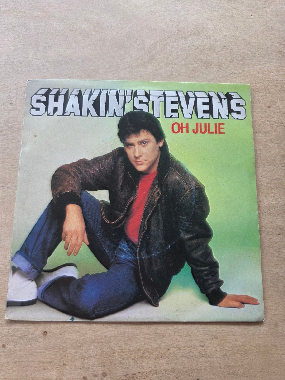 Shakin'Stevens - Oh Julie, Cd's en Dvd's, Vinyl Singles, Gebruikt, Pop, Overige typen, Beschermende buitenhoes, Fotohoes, Originele persing