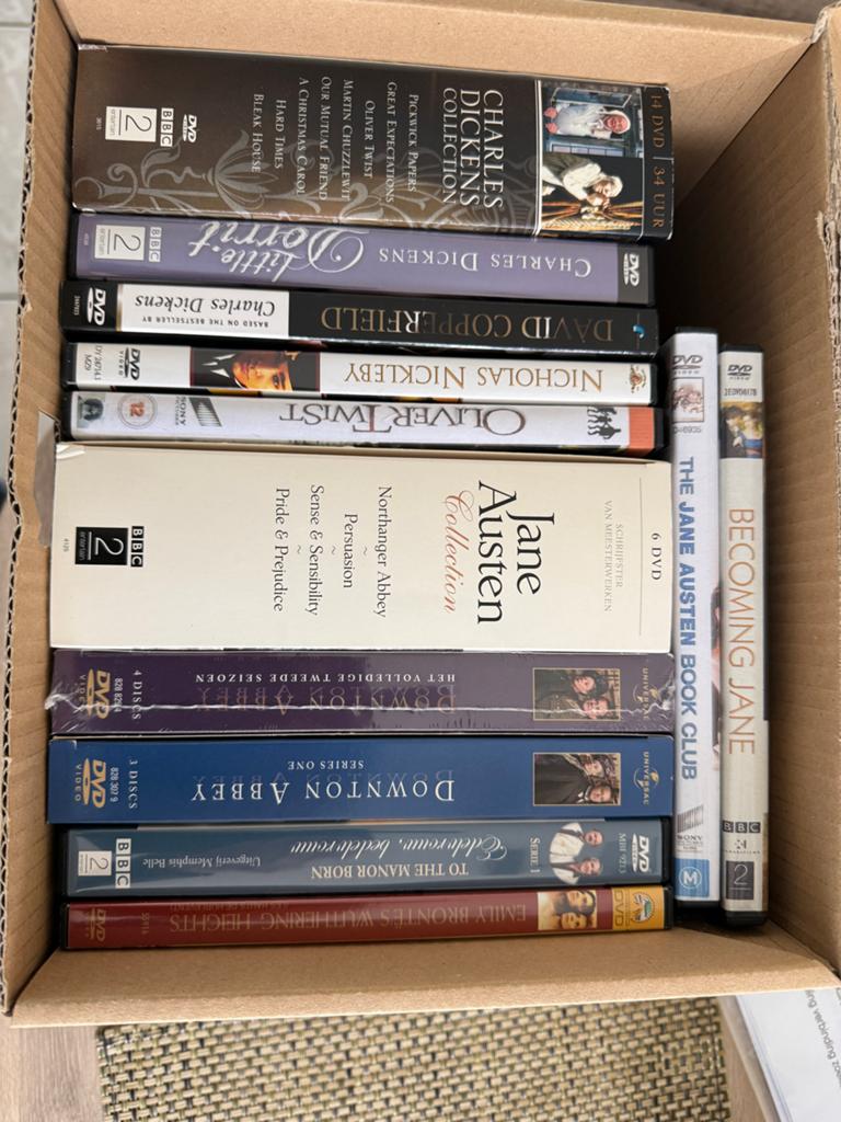 Grote DVD Collectie: Jane Austen, Charles Dickens & meer, Ophalen of Verzenden, Zo goed als nieuw