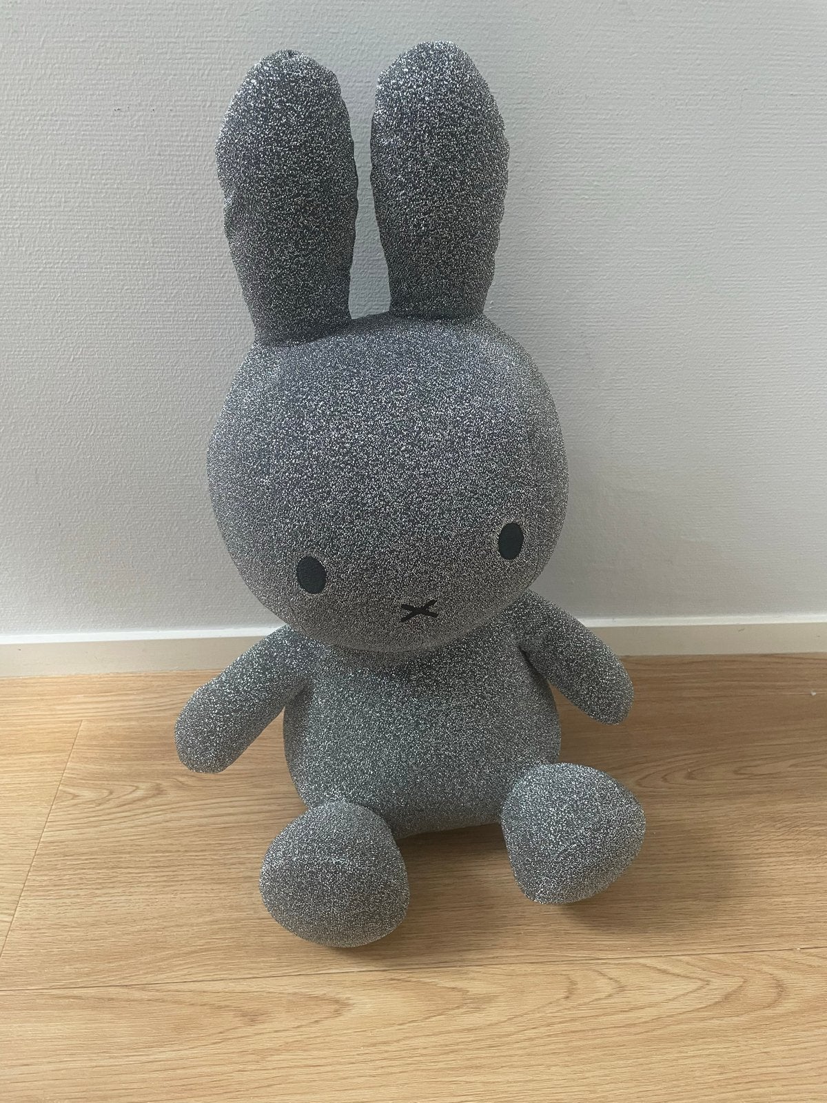 Nijntje knuffel sparkle silver  - Zo goed als nieuw, Overige merken, Grijs, Konijn, Nijntje