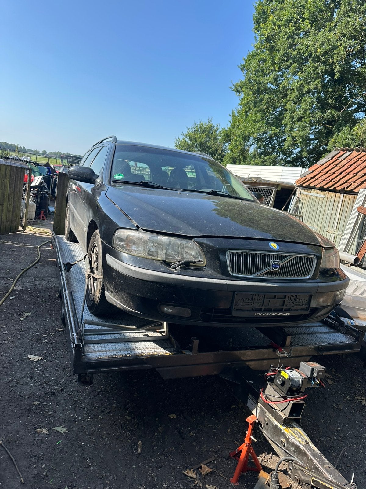 Volvo v70 voor bangers/rodeo, Ophalen