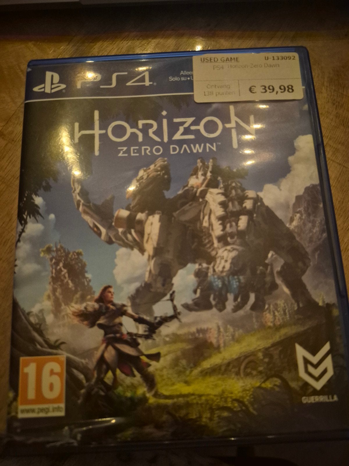 Horizon Zero Dawn PS4, 1 speler, Ophalen of Verzenden, Zo goed als nieuw, Role Playing Game (Rpg)