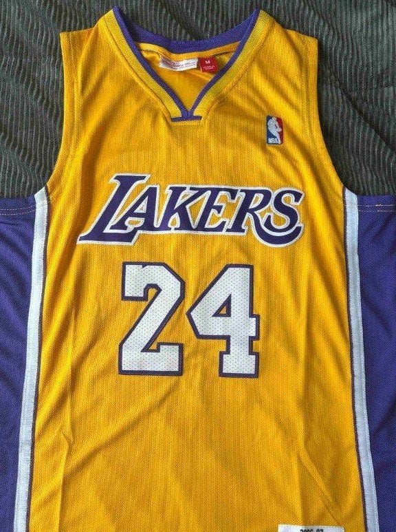 Kobe Bryant Lakers NBA Basketbal Shirt, Maat 48/50 (M), Geel, Zo goed als nieuw, Algemeen