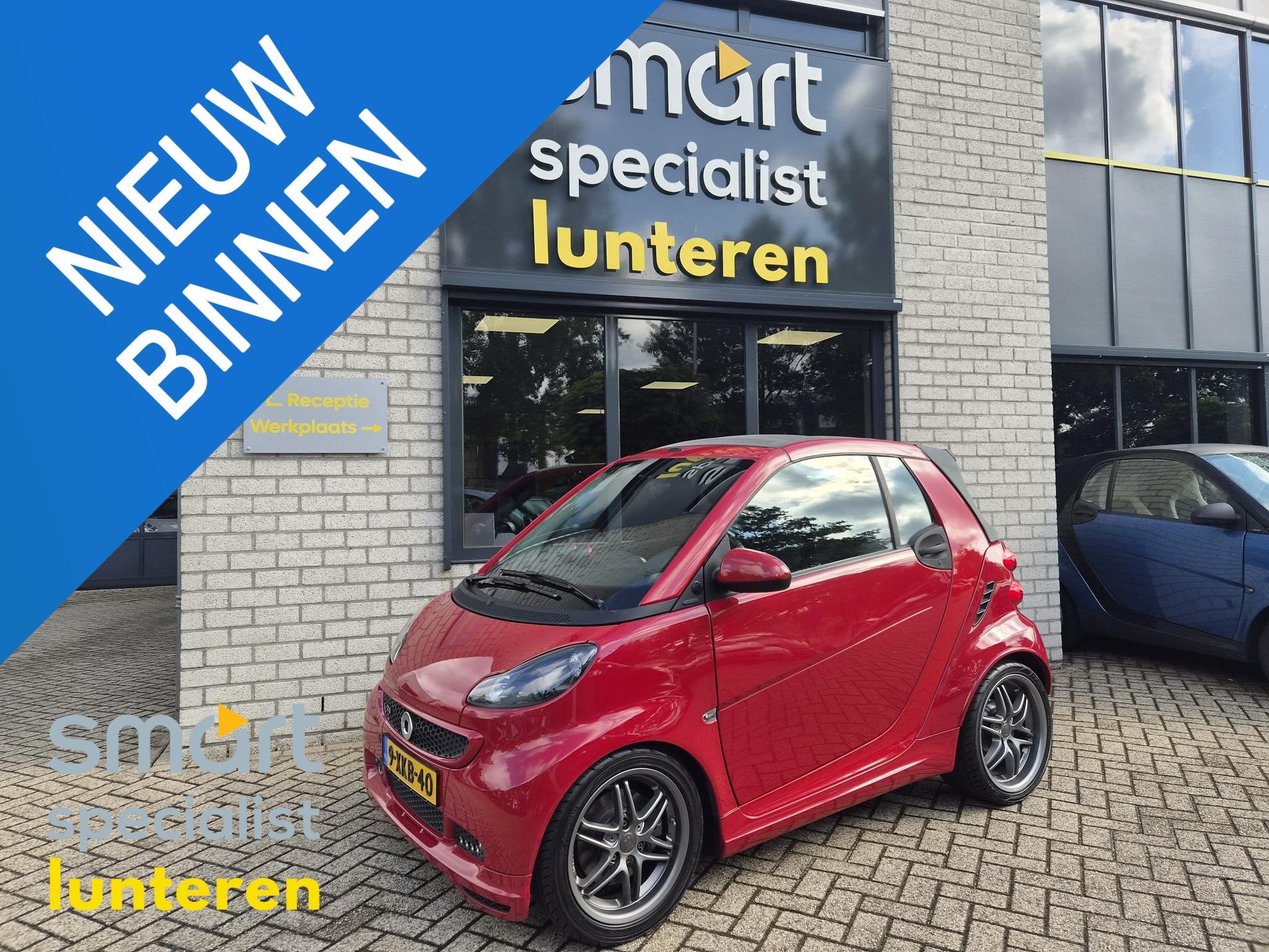 smart fortwo cabrio 1.0 BRABUS Red Edition! uniek!, Auto's, Smart, Automaat, Euro 5, Achterwielaandrijving, Gebruikt