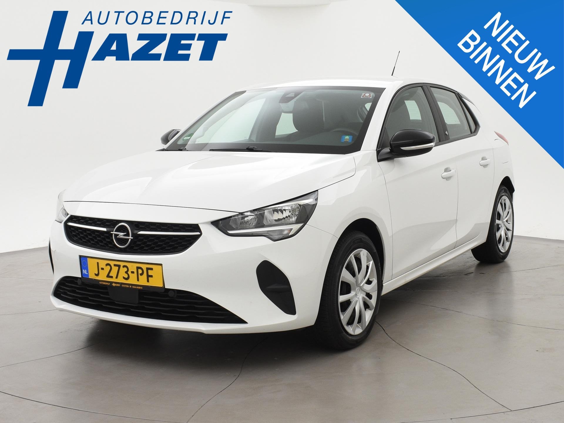 Opel Corsa-e EDITION 50 kWh + STOEL/STUURWIELVERW. | APPLE C, Gebruikt, Stoelverwarming, Wit, Origineel Nederlands