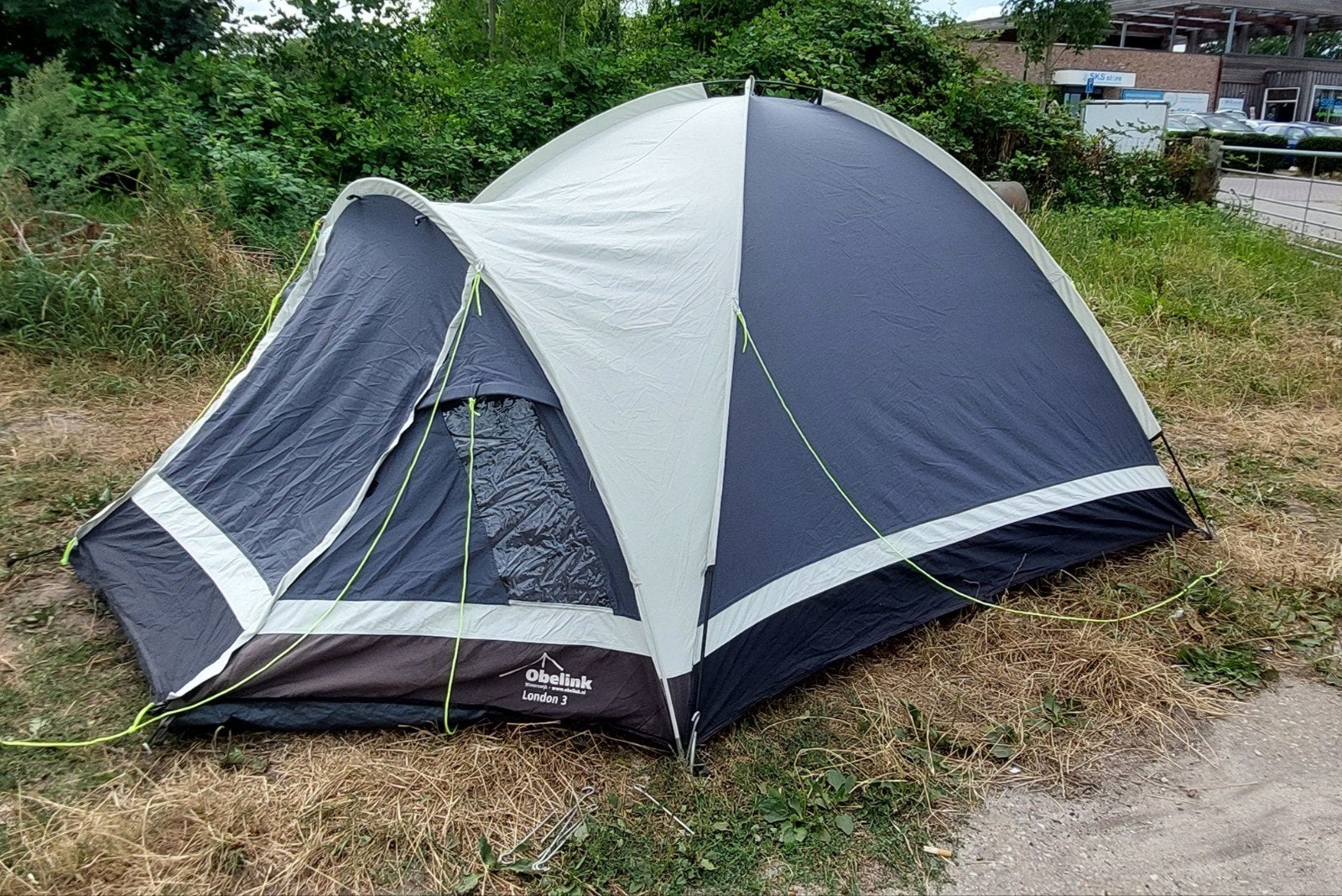 Mooie katoenen koepeltent Obelink London 3, Caravans en Kamperen, Tenten, Ophalen of Verzenden, Gebruikt, Tot en met 3
