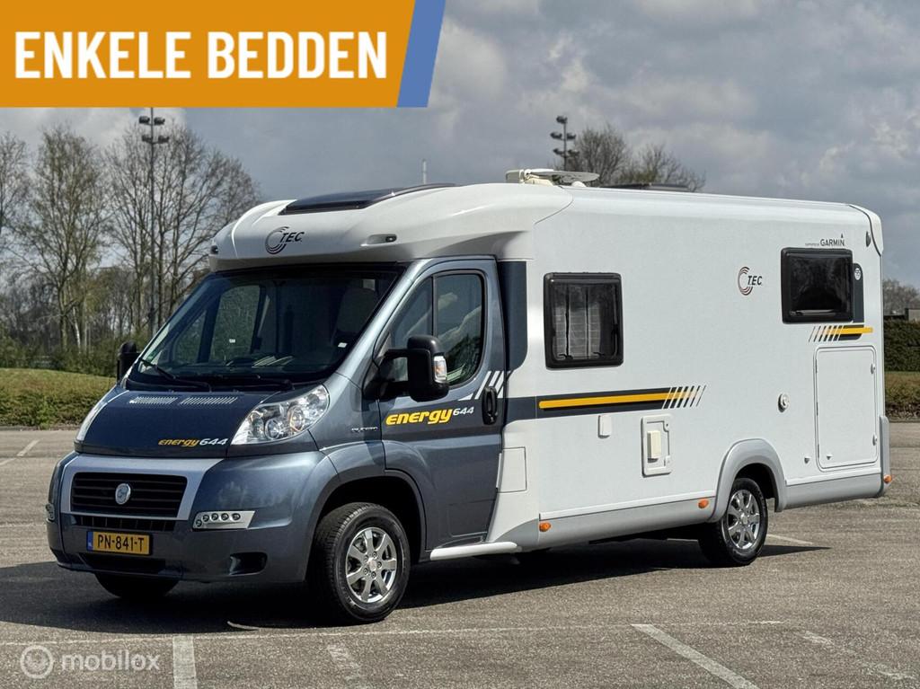 Tec Energy 644 Fiat Ducato 2.3 Enkele Bedden 2012, Caravans en Kamperen, Campers, Airbags, T.E.C., -, -