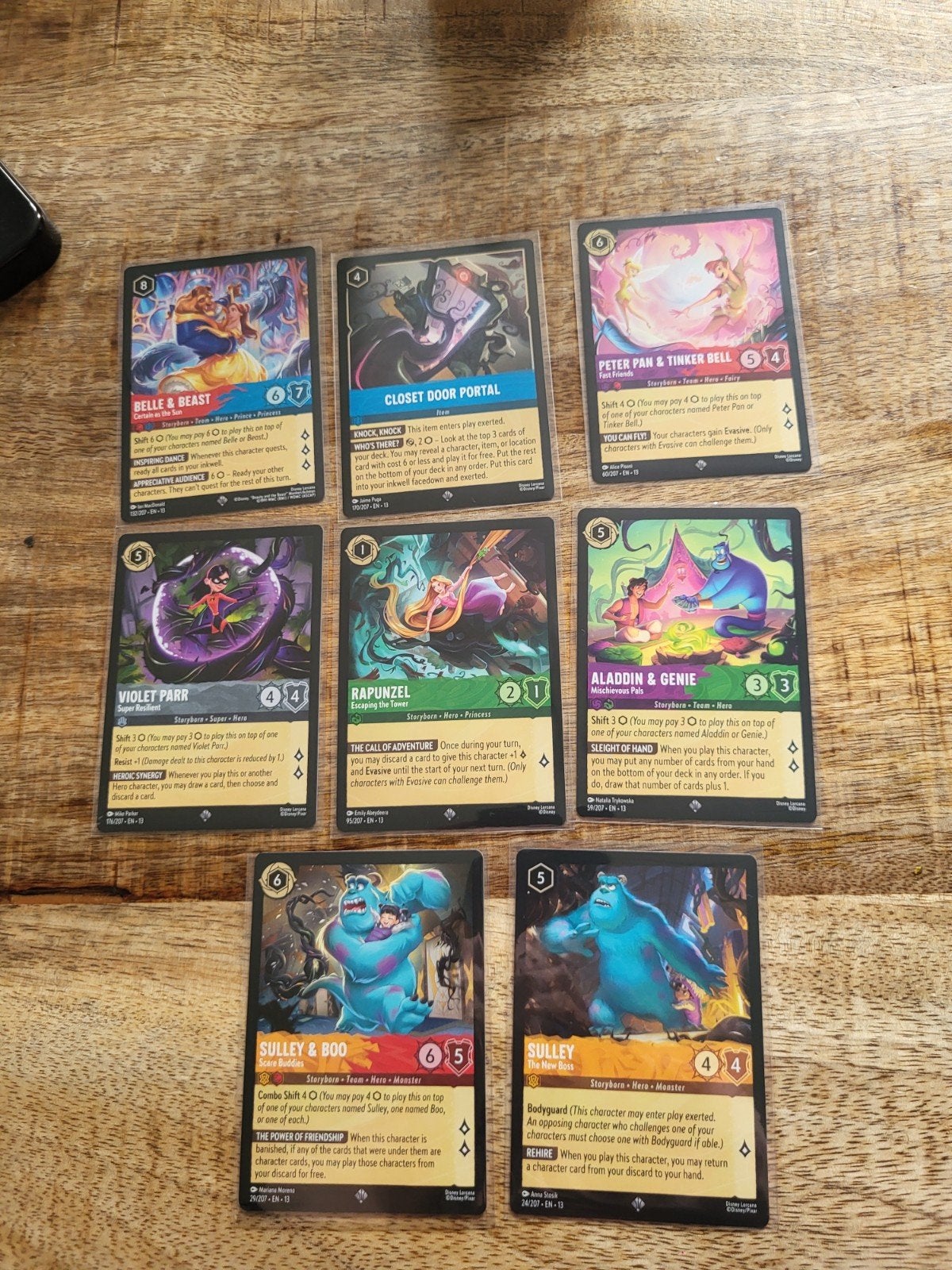 Lorecana  9x Super Rare Non Foil, Ophalen, Zo goed als nieuw, Meerdere kaarten, Foil