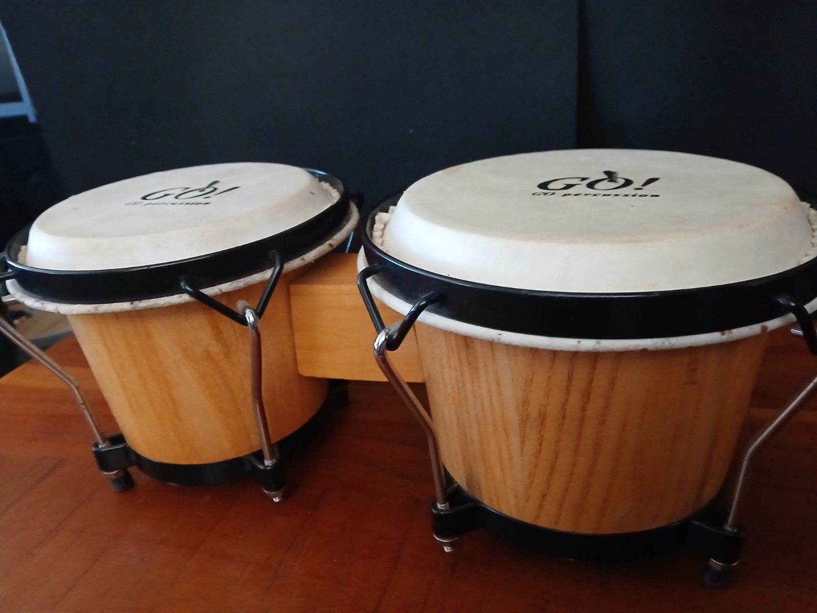 GO! Percussion Bongo's - Zo goed als nieuw, Muziek en Instrumenten, Percussie, Ophalen of Verzenden, Zo goed als nieuw, Trommel