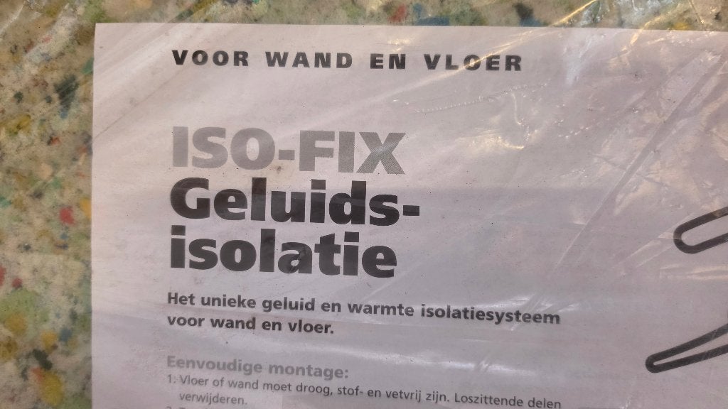 Geluidsisolatie ISOFIX, Overige materialen, Muurisolatie, Nieuw, Minder dan 5 m²