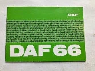 DAF 66 Handleiding 1974 - Origineel Boekje  NL, Ophalen of Verzenden