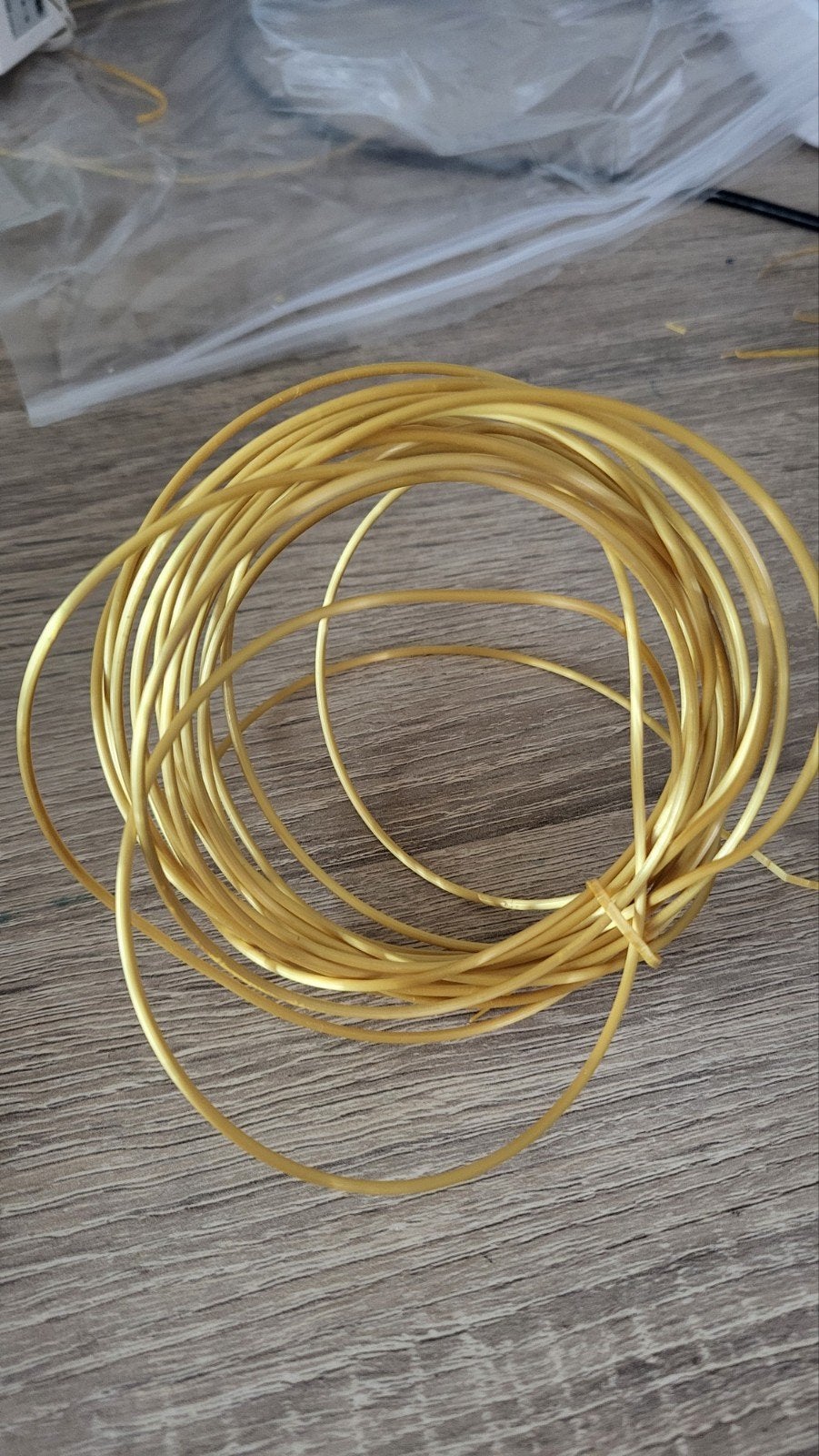 goud filament PLA 1.75 6.5 meter, Ophalen of Verzenden, Nieuw