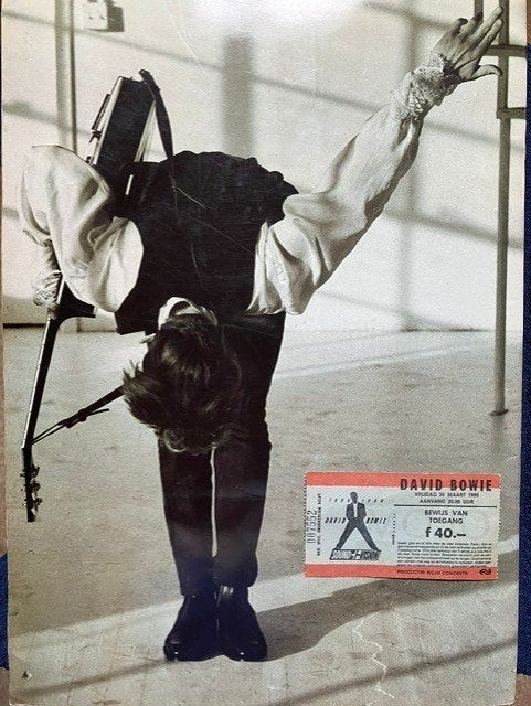 David Bowie Sound & Vision tourboek & concertkaartje, Ophalen of Verzenden, Zo goed als nieuw, Artiest