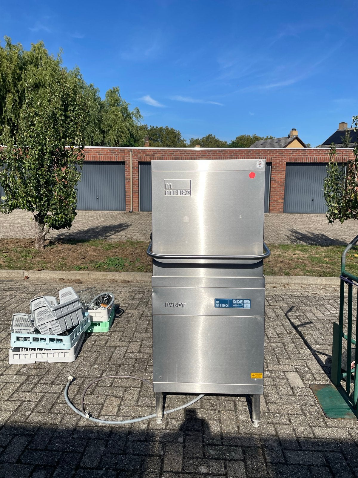 Professionele Meiko DV80T doorschuifvaatwasser, Gebruikt, 60 cm of meer, Ophalen of Verzenden, 95 cm of meer