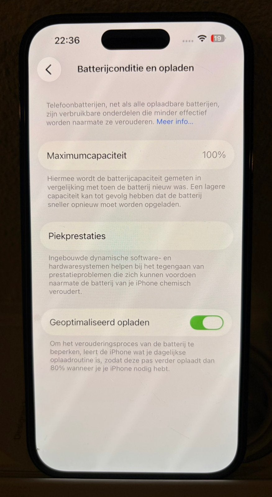 Foto 6 van Iphone 14 Pro 256 gb in uitstekende staat , nieuwe batterij