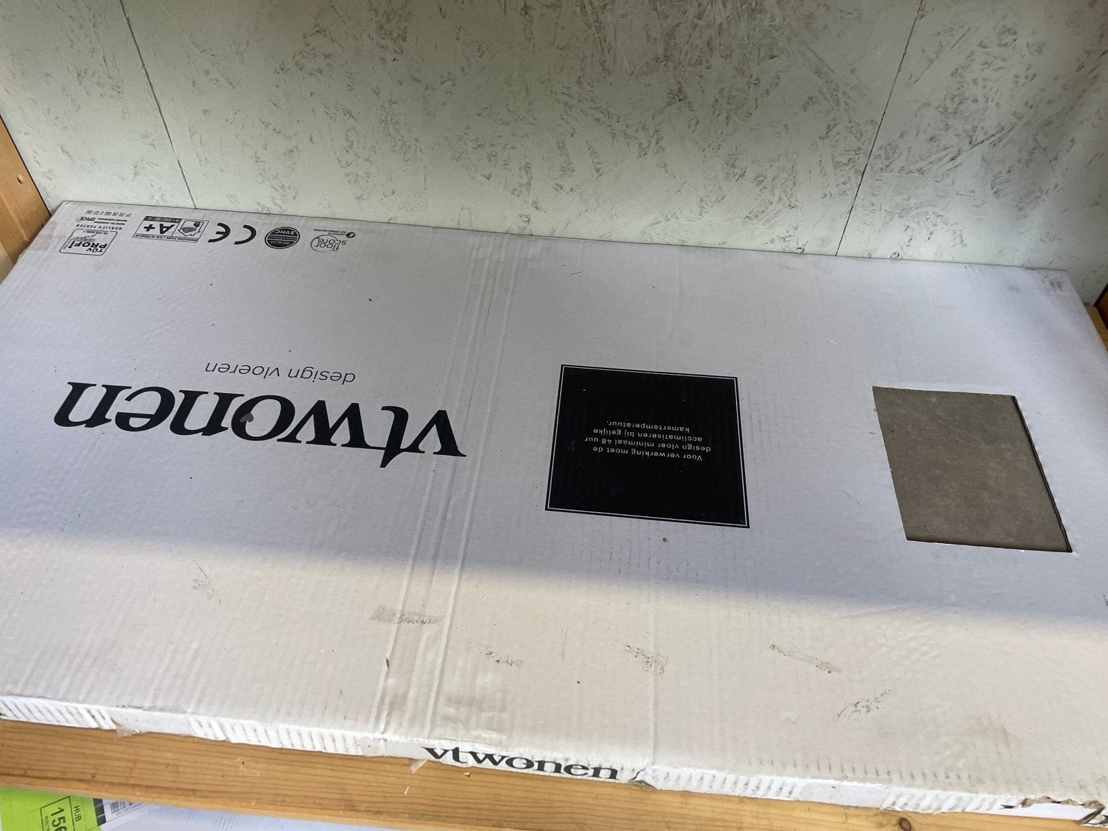 Pvc vloer tegels dryback vtwonen kleur grijs, Ophalen, Nieuw