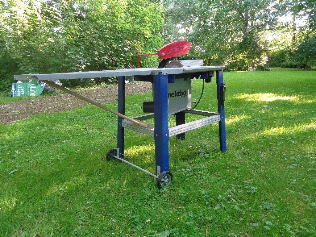 zaagtafel Metabo 2200 watt, Doe-het-zelf en Verbouw, Gereedschap | Zaagmachines, Ophalen, Gebruikt, Cirkelzaag, 30 tot 70 mm