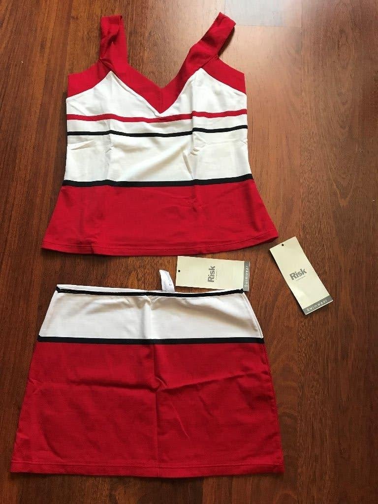 Nieuw - Andres Sarda Beachwear - sportieve set top L rokje S, Overige typen, Nieuw, Ophalen of Verzenden, Rood