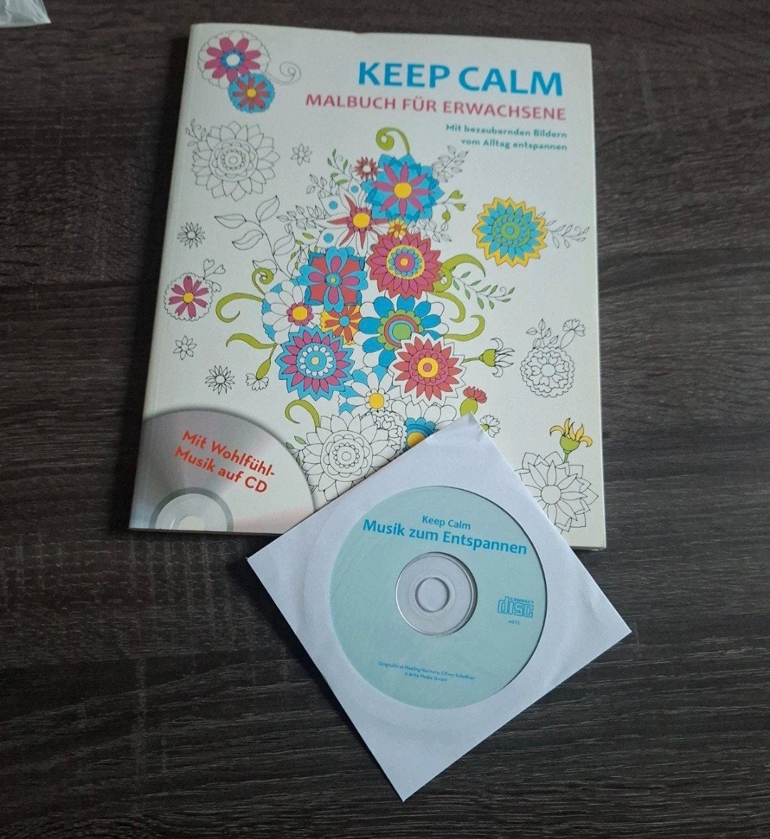 Volwassen Kleurboek met Rustgevende CD - Nieuw, Boeken, Ophalen of Verzenden, Nieuw, Tekenen en Schilderen