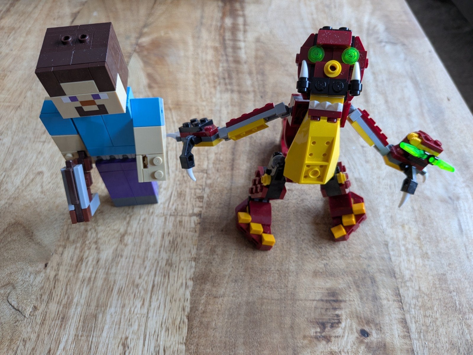 LEGO Creator 31073 & Minecraft 21148 - Draak en Steve, Ophalen of Verzenden, Gebruikt