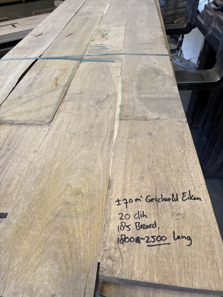 Eiken geschaafd, Doe-het-zelf en Verbouw, Hout en Planken