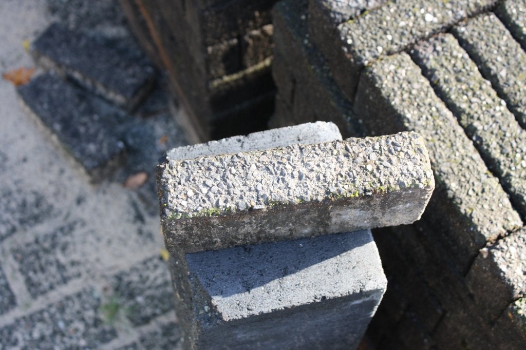 Straatklinker(s) waalformaat antraciet, Ophalen, Gebruikt, Klinkers, 10 m² of meer