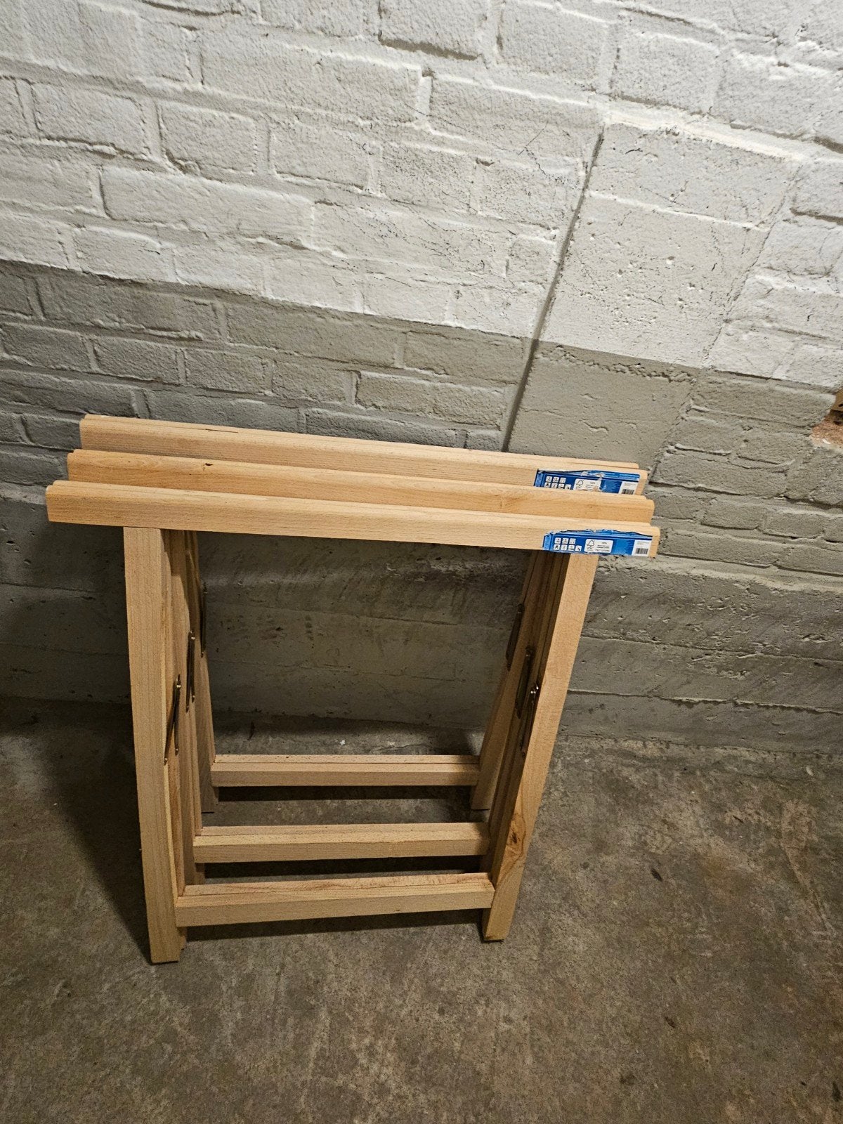 Houten schragen - Set van 3- Nieuw, Ophalen, Nieuw, Opvouwbaar of Inschuifbaar, Minder dan 2 meter