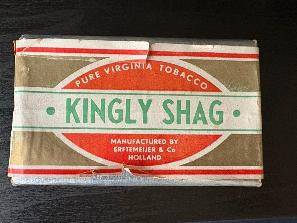 Vintage Kingly Shag tabak pakje 50 gram, Ophalen of Verzenden, Nieuw