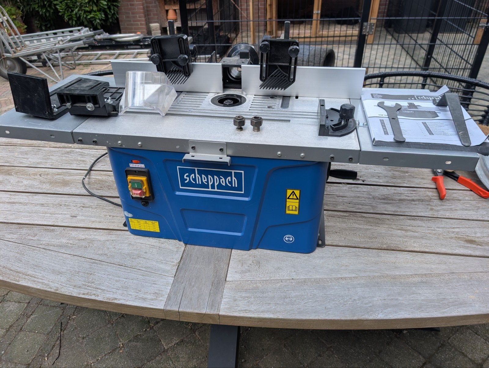 Scheppach HF50 Freesmachine/Tafel, Ophalen, Scheppach, Zo goed als nieuw, Bovenfrees