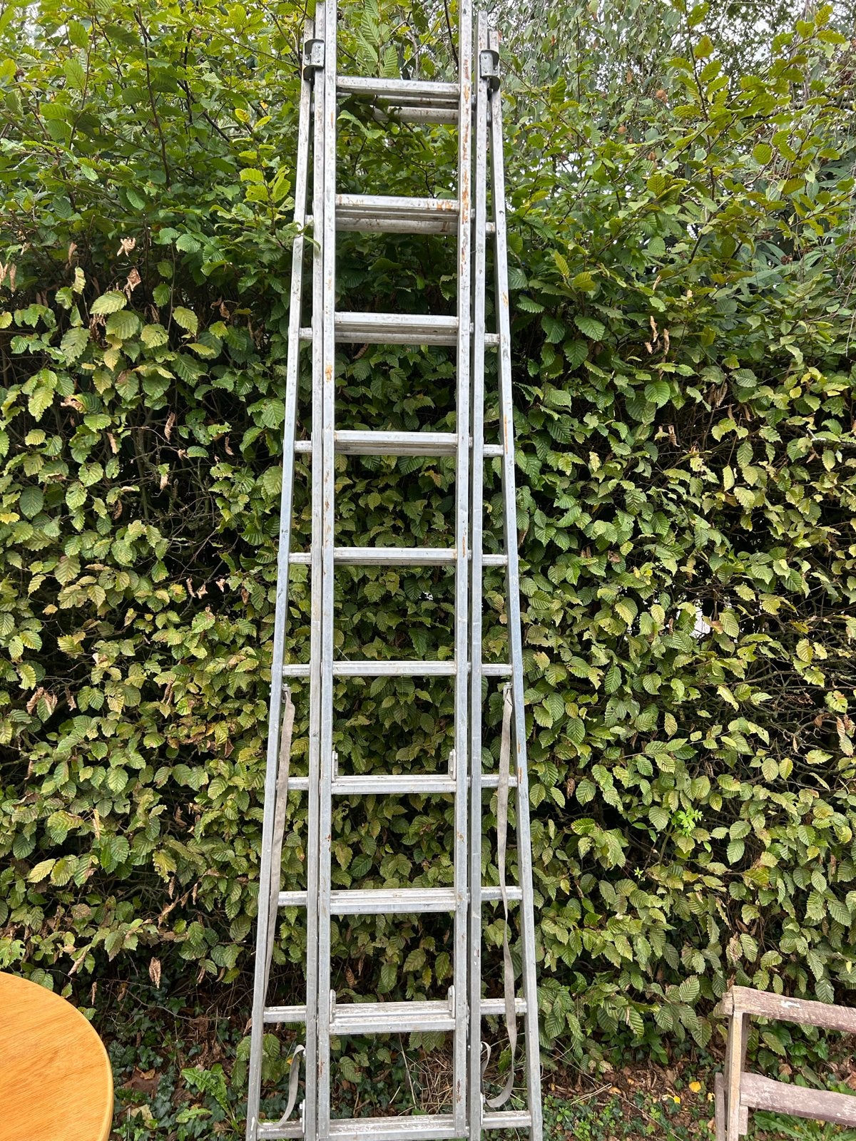 Zarges uitschuifbare ladder - 3-delig xxl - nochris 2.0, Doe-het-zelf en Verbouw, Ophalen, Gebruikt, Ladder, Opvouwbaar of Inschuifbaar