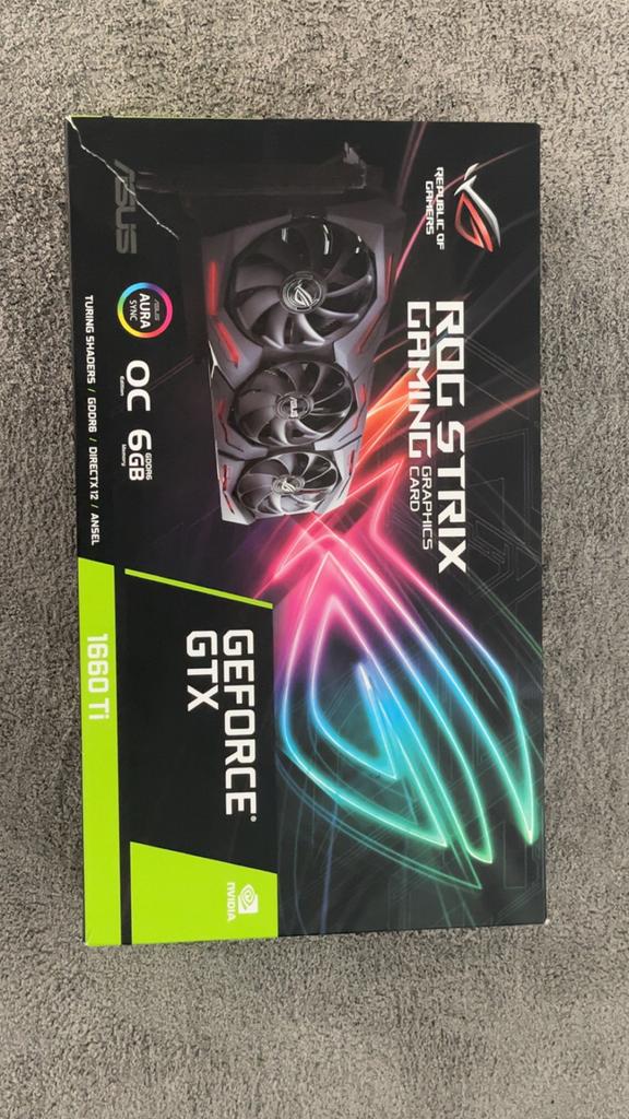 ASUS ROG Strix GeForce GTX 1660 Ti OC 6GB GDDR6, Computers en Software, Videokaarten, PCI-Express 3, HDMI, GDDR6, Ophalen of Verzenden