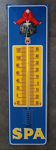 Grote Spa Water thermometer retro vintage reclame, Americansaleshop@gmail.com, Gebruiksvoorwerp, Ma, Nieuw