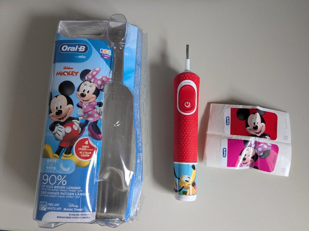 Braun Oral-B Kids 3+ elektrische tandenborstel Mickey Mouse, Witgoed en Apparatuur, Ophalen, Gebruikt, Mondverzorging