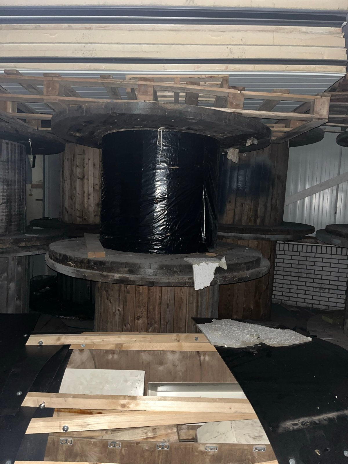 Grote kabelhaspel (180-200 cm) voor meubels/speeltoestellen, Doe-het-zelf en Verbouw, Ophalen of Verzenden, Gebruikt
