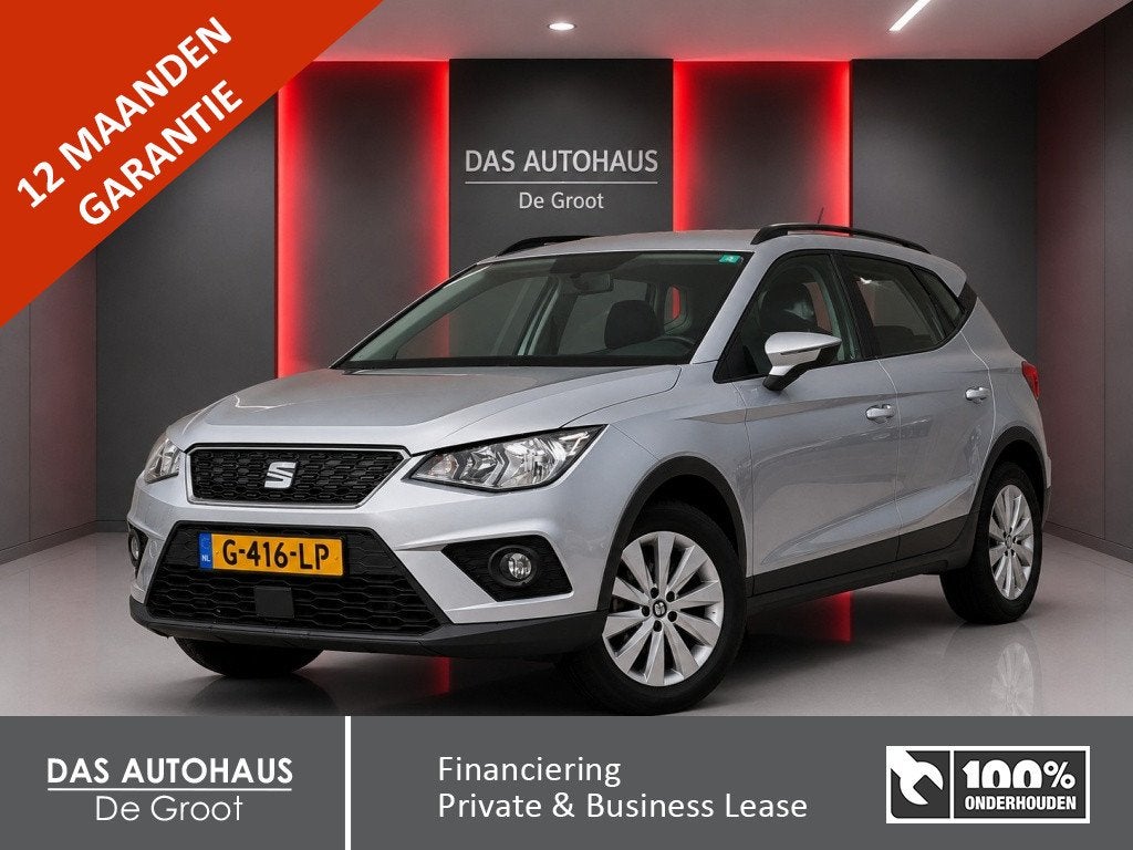 SEAT Arona 1.0TSI 115pk Style | LED | Cruise | Trekhaak | Ca, Keurmerk '100% Onderhouden', 12 maanden, Stof, Gebruikt