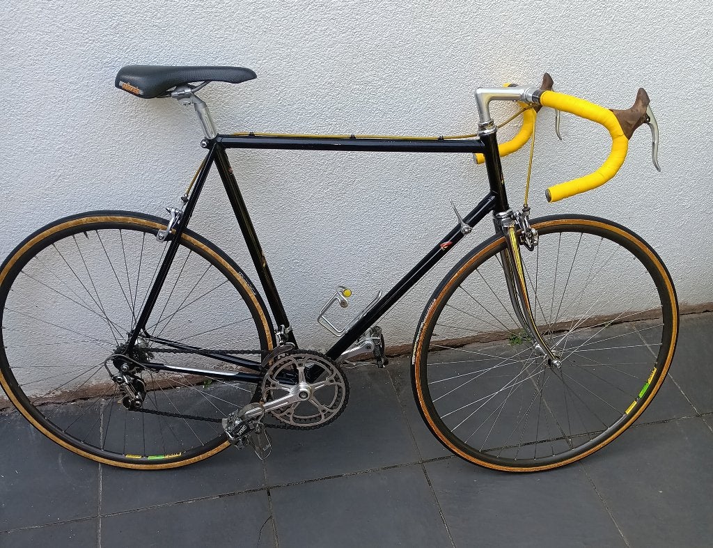 Vintage racefiets, 28 inch, Gebruikt, Velgrem, 57 tot 61 cm