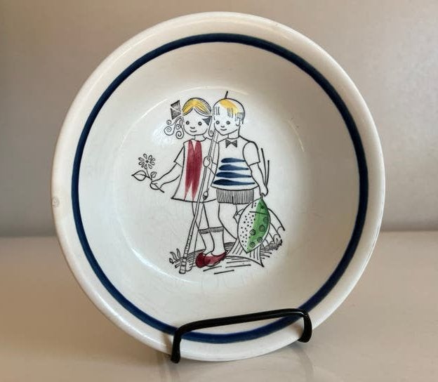 Vintage Rörstrand ‘Firre’ Kinder Papbord Marianne Westman, Ophalen of Verzenden