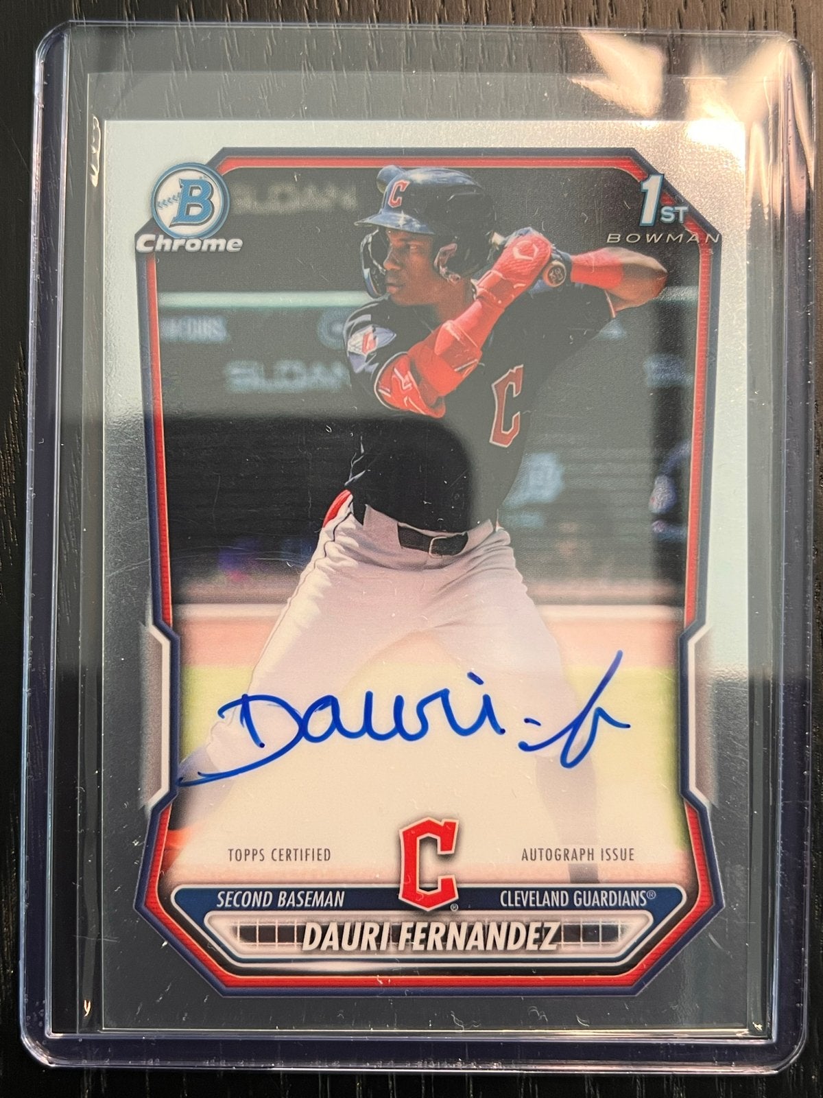 Topps Bowman Chrome Dauri Fernandez On Card Auto #CPA-DF, Ophalen of Verzenden, Nieuw, Overige sporten, Spelerskaart