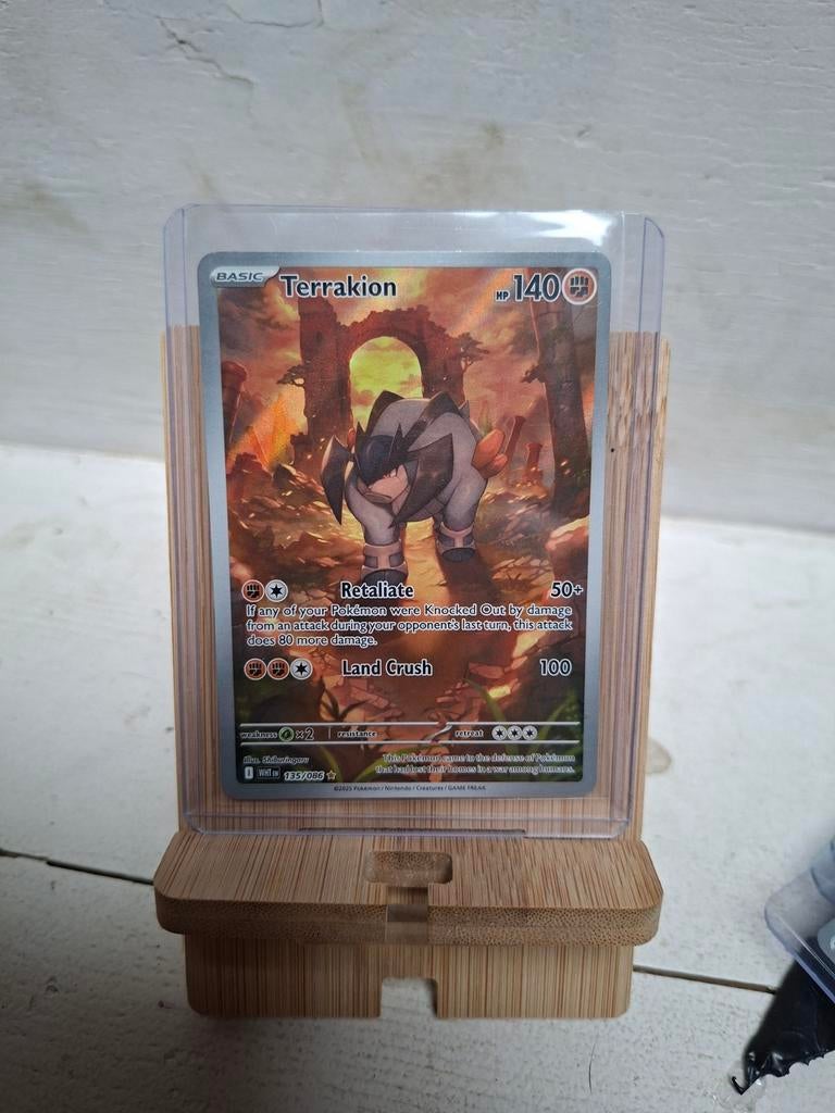 Terrakion 135/086 - Full Art Pokémon Kaart, Ophalen of Verzenden, Zo goed als nieuw, Losse kaart, Foil