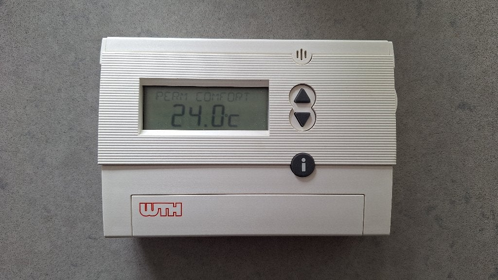 Theben Ramses 811 top aan/uit klokthermostaat, Doe-het-zelf en Verbouw, Thermostaten, Ophalen, Gebruikt