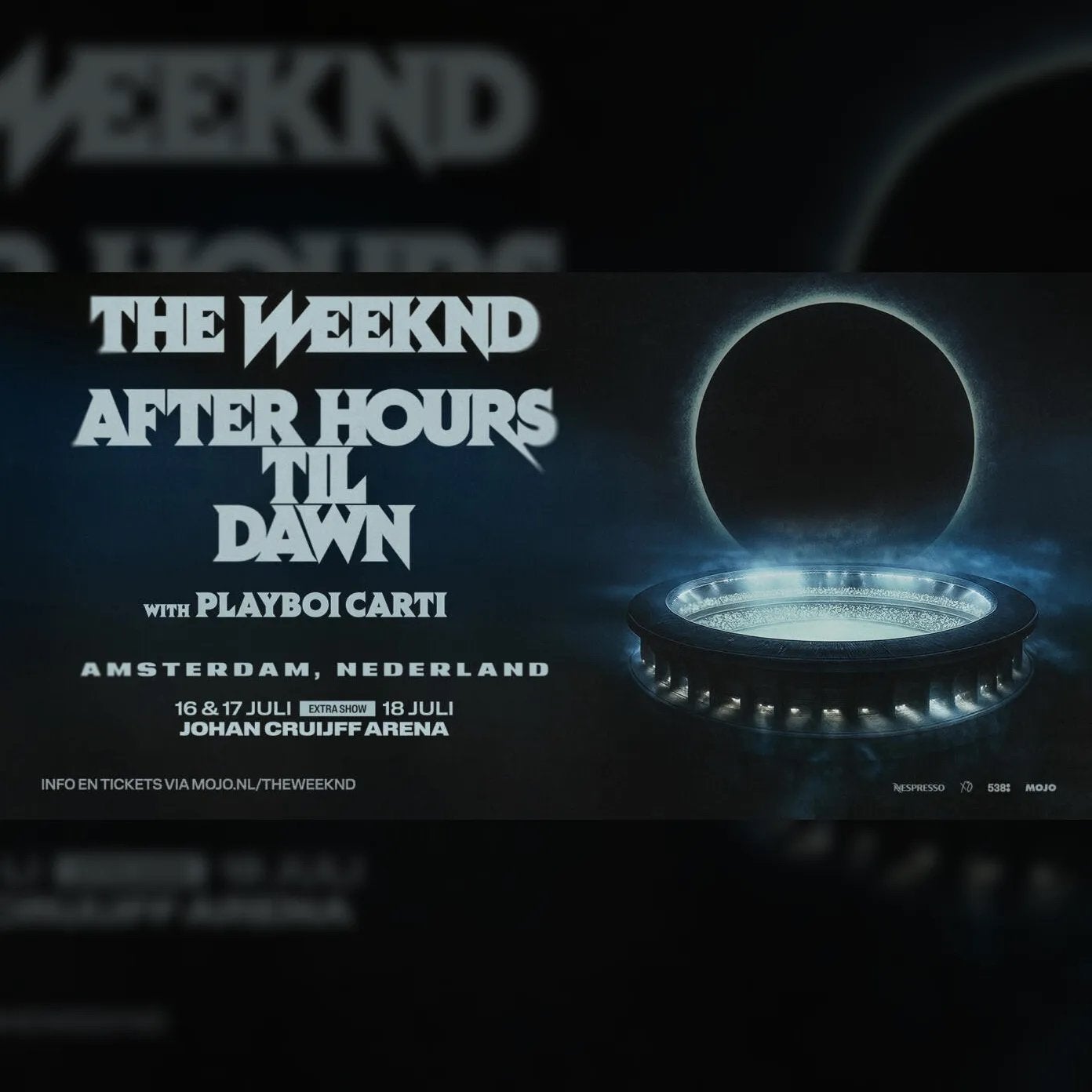 2x Tickets voor The Weeknd 18 juli 2026, Tickets en Kaartjes, Twee personen, Juli
