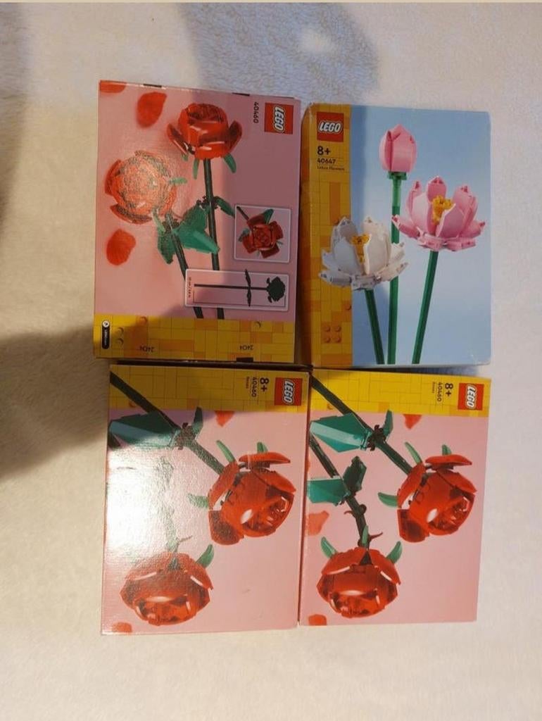 Nieuwe LEGO Rozen (40460) en Lotusbloemen (406474) sets, Ophalen, Ongeopend/sealed, Lego, Nieuw