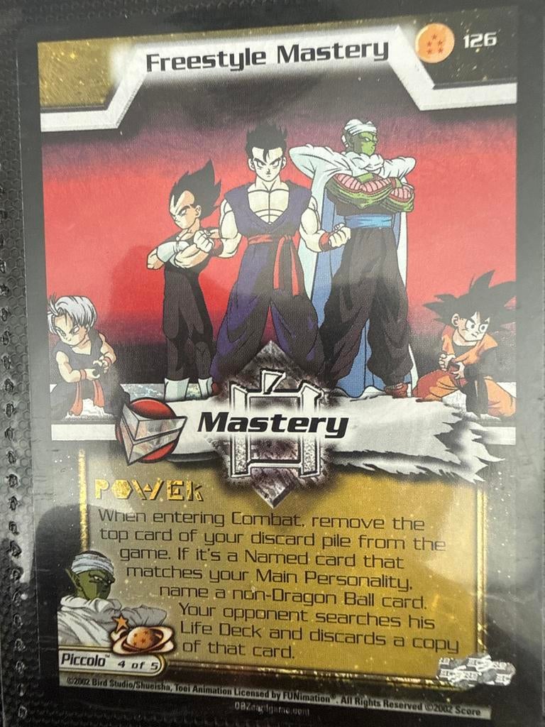 Dragon Ball Z TCG: Freestyle Mastery (Piccolo 4/5), Hobby en Vrije tijd, Verzamelkaartspellen | Overige, Ophalen of Verzenden