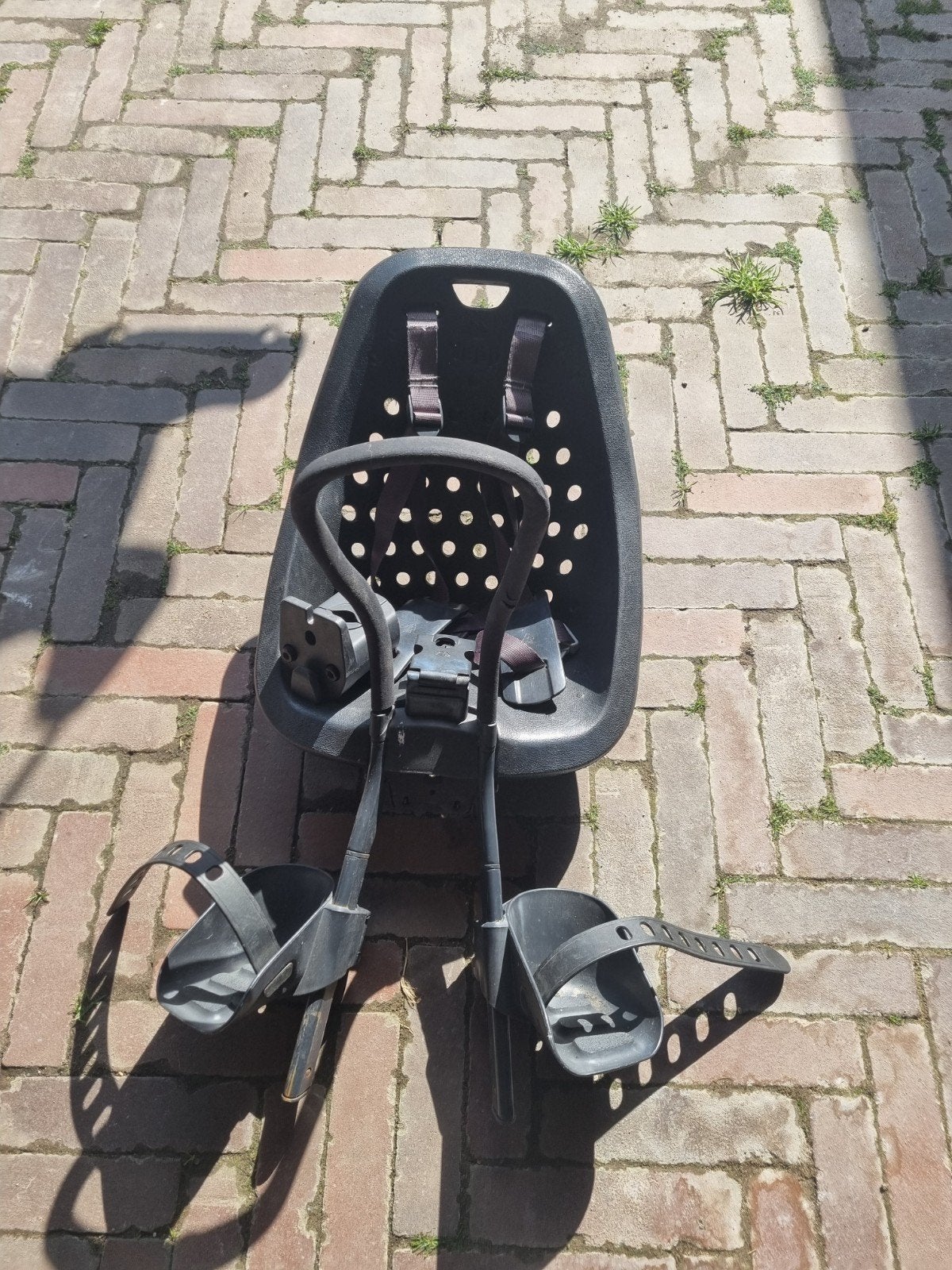 Yepp voorzitje met windscherm, Fietsen en Brommers, Fietsaccessoires | Fietsstoeltjes, Yepp, Voorzitje, Ophalen of Verzenden, Gebruikt
