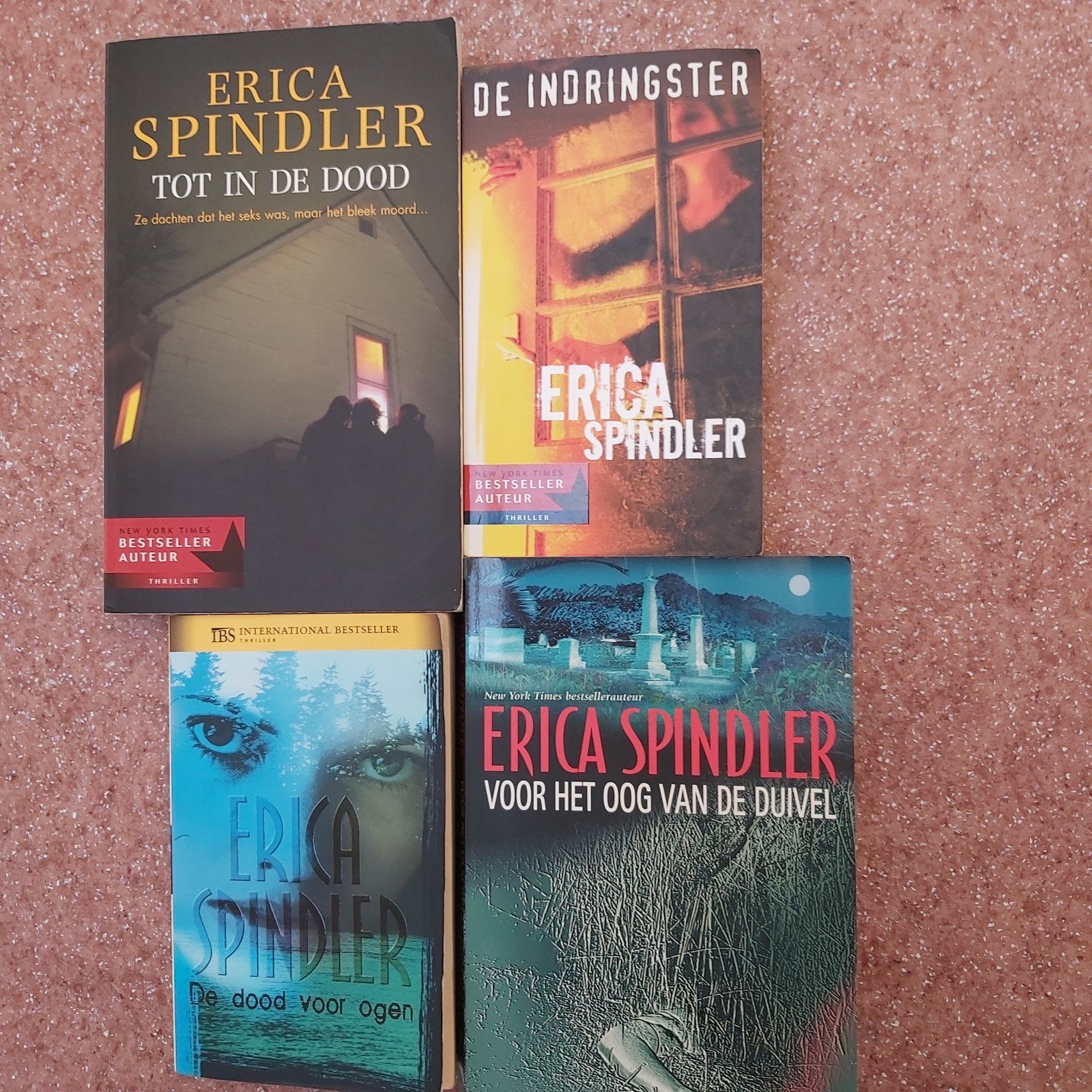 4 x Erica Spindler, Ophalen of Verzenden, Gelezen