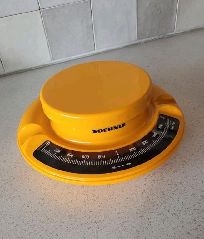 Soehnle Keukenweegschaal - Geel, Analoog, Max 2 kg, Witgoed en Apparatuur, Weegschalen, Keukenweegschaal, Ophalen of Verzenden