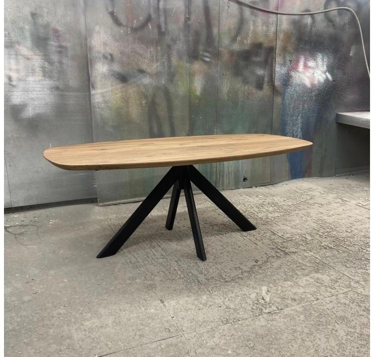 Organische eiken eettafel of Deens Ovaal maatwerk, Strak, 100 tot 150 cm, Verzenden, Vijf personen of meer