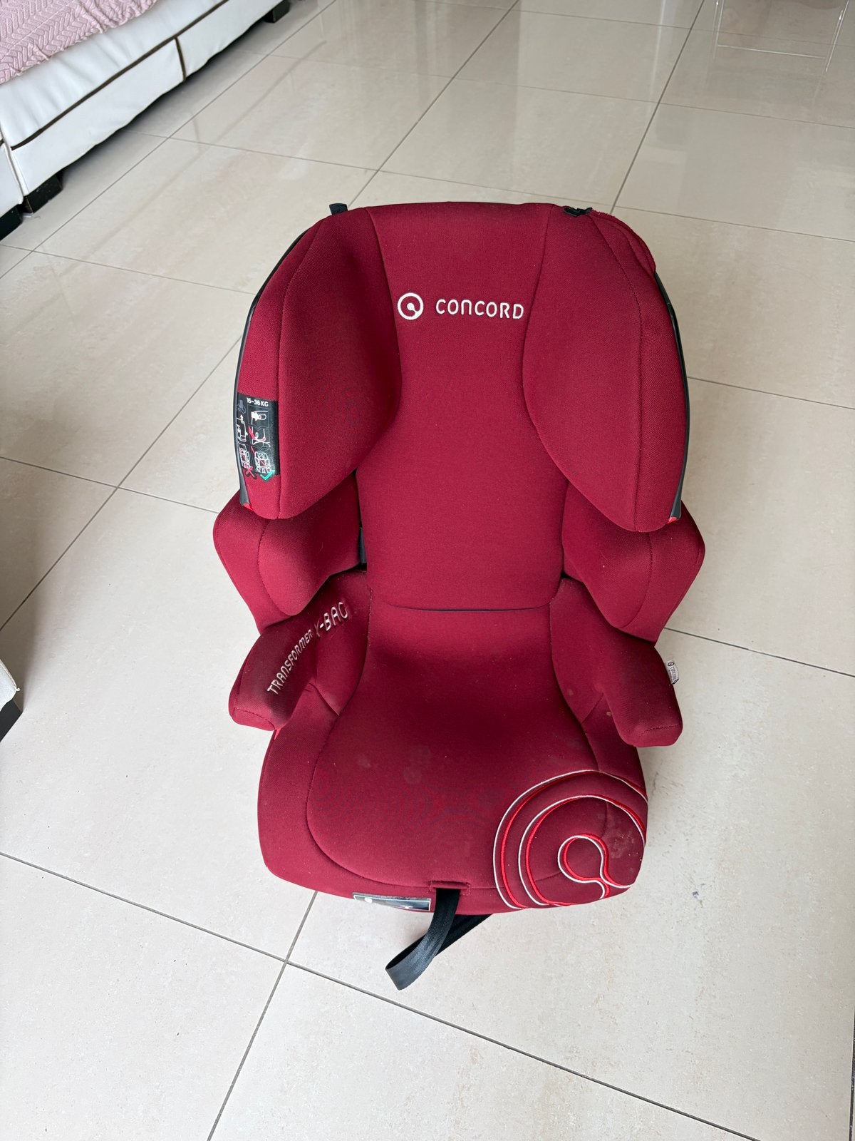 Concord Transformer X-Bag autostoel - Rood, Kinderen en Baby's, Autostoeltjes, 15 t/m 36 kg, Zijbescherming, Ophalen, Overige merken