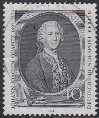 Berlijn 1973 454 J Quantz, Gest, Ophalen of Verzenden, Overige periodes, Gestempeld